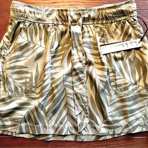 NWT Nicole Miller Lyocell Belted Skirt New Size:L